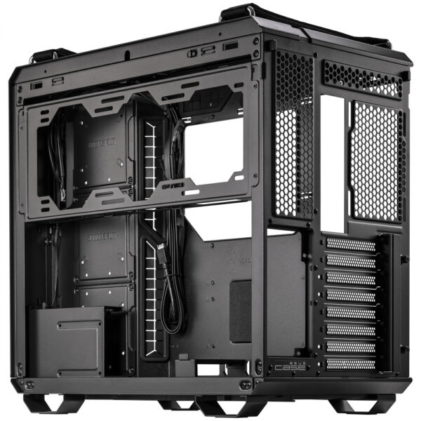Gabinete ASUS TUF Gaming GT502 con Ventana, Midi-Tower, ATX/Micro-ATX/Mini-ITX, USB 3.2, sin Fuente/Ventiladores Instalados, Negro - Image 4