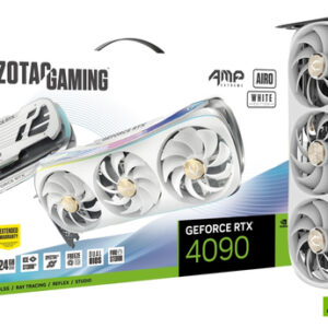 Tarjeta Gráfica Zotac Nvidia Geforce Rtx 4090 Amp Extreme Airo White 24Gb Gddr6X Zt-D40900K-10P