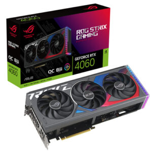 Tarjeta Gráfica Asus Nvidia Rog Strix Geforce Rtx4060 Oc 8Gb Gddr6 Rog-Strix-Rtx4060-O8G-Gaming