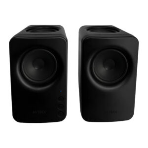 Acteck Bocina para Computadora Dynamic Exact Mini BS475, Bluetooth, Alámbrico/Inalámbrico, 2.0, 10W RMS, Negro - 2 Piezas