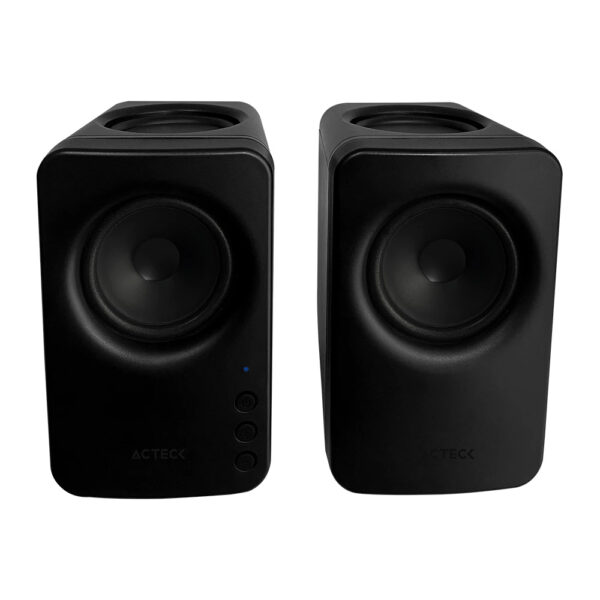 Acteck Bocina para Computadora Dynamic Exact Mini BS475, Bluetooth, Alámbrico/Inalámbrico, 2.0, 10W RMS, Negro - 2 Piezas