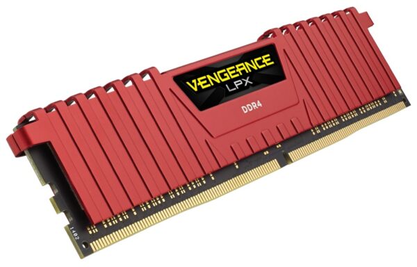 MEMORIA RAM CORSAIR VENGEANCE LPXR DDR4 16GB(4X4GB) 2666 ROJO CMK16GX4M4A2666C16R