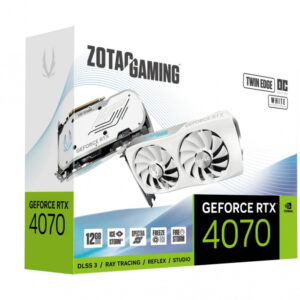Tarjeta de Video Zotac NVIDIA GeForce RTX 4070 Twin Edge OC White Gaming, 12GB 192-bit GDDR6, PCI Express x16 4.0