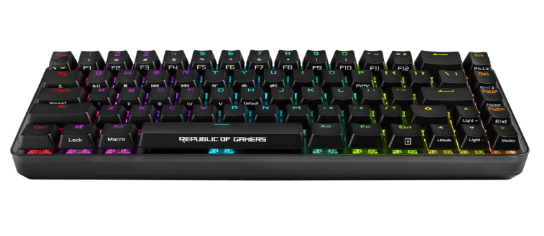 TECLADO ASUS ROG M601 FALCHION NX-NXBL AURA SYNC RGB MECANICO INALAMBRICO ROG NX PBT 2P-C-A NEGRO 90MP01Y8-BKUA00 1 AÑO DE GARANTIA
